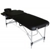 Kinefis Supreme aluminum folding table - Two bodies and 70 cm width (Black color)